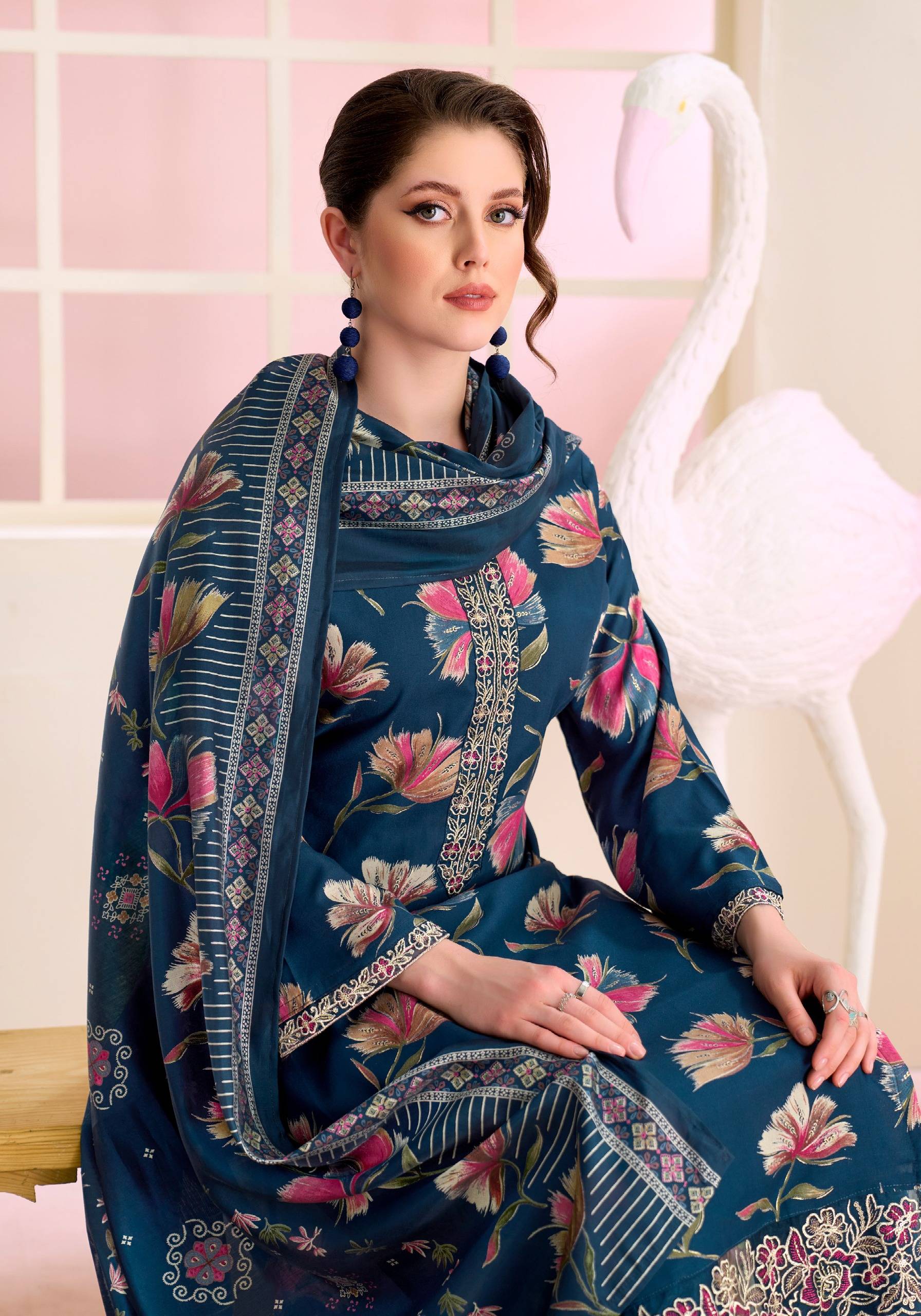TURKISH-  vol-13 by Alok Suit 3020-1133-01 TO 3020-1133-06 SERIES Pakistani Stylish Embroidered Viscose Reyon COLLECTION At Wholesale Price